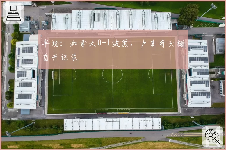 半场：加拿大0-1波黑，卢基奇头槌首开记录