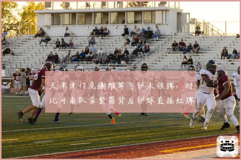 天津津门虎谢维军飞铲未领牌，对比河南队黄紫昌背后铲球直接红牌，裁判尺度反差大