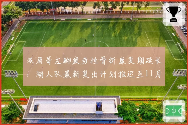 浓眉哥左脚疲劳性骨折康复期延长，湖人队最新复出计划推迟至11月中旬